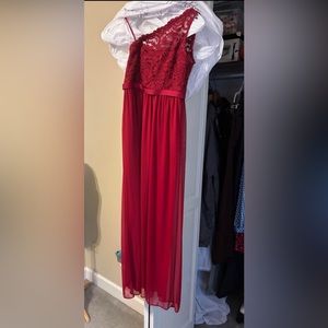 Girls Red formal/junior bridesmaid dress